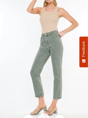 KanCan Sage Straight Leg High-Rise Jeans